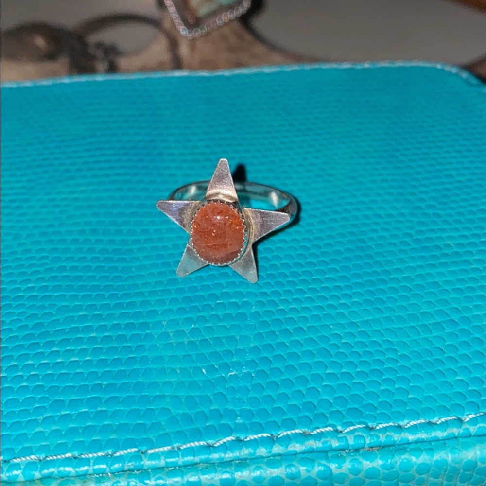 Sunstone Star Ring - image 1